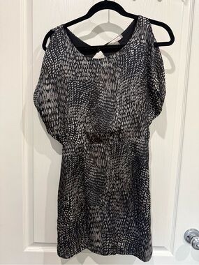 Forever 21 Black and White Printed Mini Dress